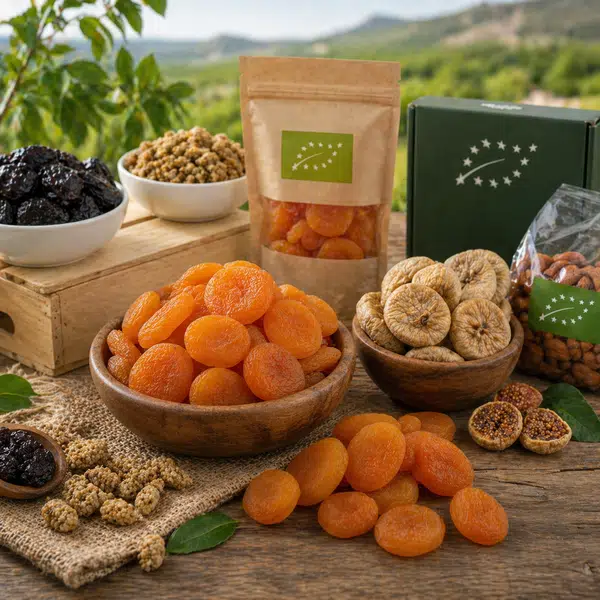 Certified organic dried fruits from trusted Turkish programs